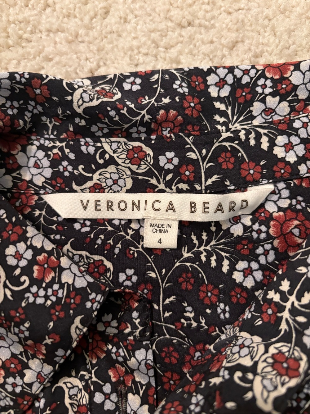 Veronica Beard Floral Print Dress - Picture 6 of 8